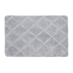 Коврик для ванной серый 90х60 см WasserKraft Lippe (BM-6511) - фото 1