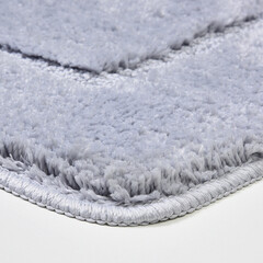 Коврик для ванной серый 90х60 см WasserKraft Lopau (BM-6011) - фото 4