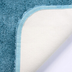Коврик для ванной голубой 57х55 см WasserKraft Wern (BM-2594) - фото 4