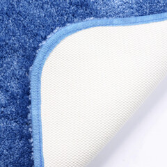 Коврик для ванной голубой 57х55 см WasserKraft Wern (BM-2504) - фото 3