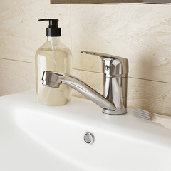 Смеситель для кухни и раковины Milardo Simp однорычажный с поворотным изливом хром (SIMSBR0M01) - фото 10