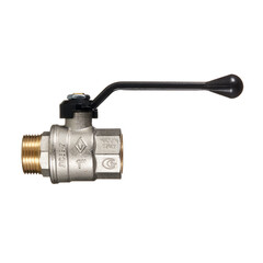 Кран шаровой латунный Bugatti 1 ВР(г) х 1 НР(ш) ручка прямой (03050213) - фото 3