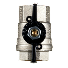 Кран шаровой латунный Bugatti 3/4 ВР(г) х 3/4 ВР(г) бабочка прямой (03020182) - фото 4