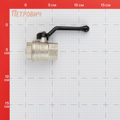Кран шаровой латунный Bugatti 3/4 ВР(г) х 3/4 ВР(г) ручка прямой (03000344) - фото 2