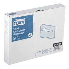 Диспенсер Tork для бумажных покрытий на унитаз пластик черный - фото 3