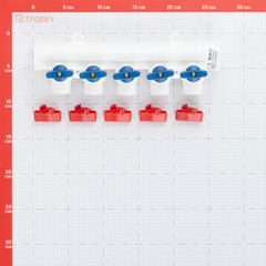 Коллектор полипропиленовый Tebo 32 мм х 5 выходов 20 мм (TRD0000026435) - фото 2