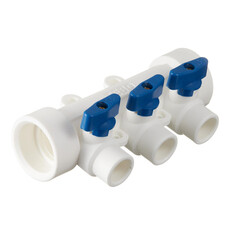 Коллектор полипропиленовый Tebo 40 мм х 3 выхода 20 мм (TRD0000025516) - фото 1