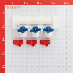 Коллектор полипропиленовый Tebo 40 мм х 3 выхода 20 мм (TRD0000025516) - фото 2