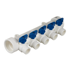 Изображение товара Коллектор полипропиленовый Tebo 40 мм х 5 выходов 20 мм (TRD0000025518)