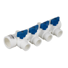 Изображение товара Коллектор полипропиленовый Tebo 32 мм х 4 выхода 20 мм (TRD0000020488)