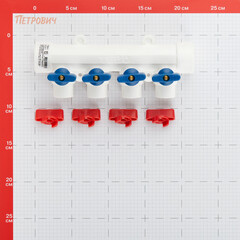 Коллектор полипропиленовый Tebo 32 мм х 4 выхода 20 мм (TRD0000020488) - фото 2
