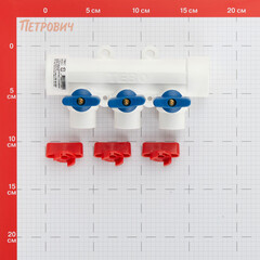 Коллектор полипропиленовый Tebo 32 мм х 3 выхода 20 мм (TRD0000020487) - фото 2
