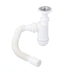 Сифон для раковины Alcadrain 1 1/4х40 мм с выпуском d60 мм (A41+A710/AG2105123710)