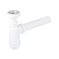 Сифон для раковины Alcadrain 1 1/4х40 мм с выпуском d60 мм белый (A41/AG210512140) - фото 1