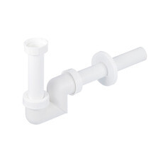 Сифон для раковины Alcadrain 1 1/4х32 мм без выпуска белый (A45F-DN32/AG210902132)