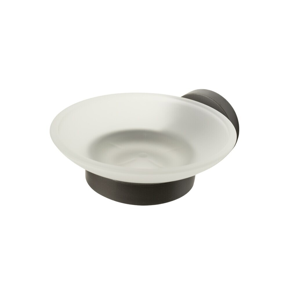 Изображение товара Мыльница для ванной Zenfort 21585 с держателем стекло металл графит