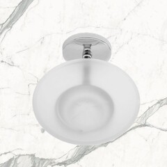 Мыльница для ванной Delphinium 41885 с держателем стекло/металл хром (102068) - фото 2