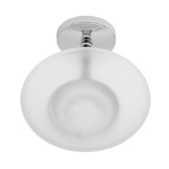 Изображение товара Мыльница для ванной Delphinium 41885 с держателем стекло/металл хром (102068)