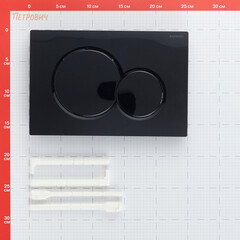 Клавиша смыва для инсталляций Geberit Sigma 01 черная (115.770.DW.5) - фото 2