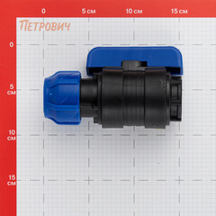 Кран шаровой ПНД Valfex компрессионный переходной 32х1 ВР(г) - фото 2