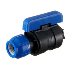 Кран шаровой ПНД Valfex компрессионный переходной 25х1/2 ВР(г) - фото 1