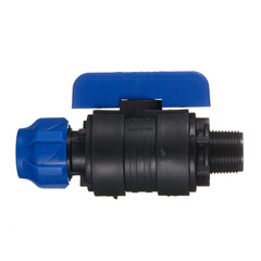 Кран шаровой ПНД Valfex компрессионный переходной 20х3/4 НР(ш) - фото 3