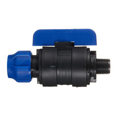 Кран шаровой ПНД Valfex компрессионный переходной 20х1/2 НР(ш) - фото 3