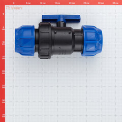 Кран шаровой ПНД Valfex компрессионный 63х63 мм - фото 2