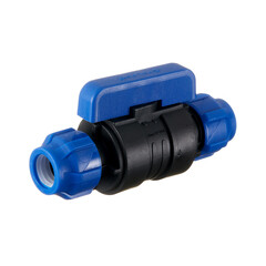 Кран шаровой ПНД Valfex компрессионный 20х20 мм - фото 1