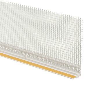 Профиль примыкания оконный пластиковый с сеткой 9 мм 2,4 м ...