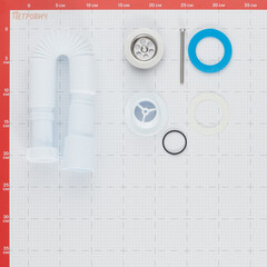 Сифон для раковины АНИ пласт 1 1/4х40/50 мм с выпуском 40/50 мм с соединением 40/50 мм белый (G206) - фото 2