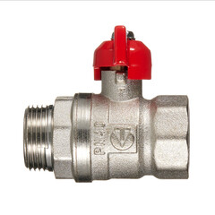 Кран шаровой латунный Valtec 3/4 ВР(г) х 3/4 НР(ш) полнопроходной бабочка прямой (VT.123.N.05) - фото 3