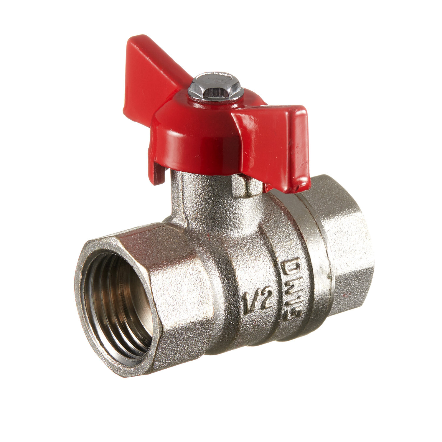 Изображение товара Шаровой кран латунный Valtec 1/2 с бабочкой VT.122.N.04