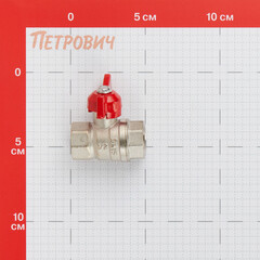 Кран шаровой латунный Valtec 1/2 ВР(г) х 1/2 ВР(г) полнопроходной бабочка прямой (VT.122.N.04) - фото 2