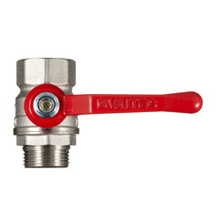 Кран шаровой латунный Valtec 1 ВР(г) х 1 НР(ш) полнопроходной ручка прямой (VT.121.N.06) - фото 4