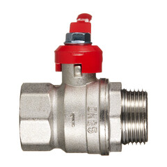 Кран шаровой латунный Valtec 1 ВР(г) х 1 НР(ш) полнопроходной ручка прямой (VT.121.N.06) - фото 3