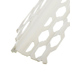 Профиль углозащитный пластиковый 34х34 мм с маяком 6 мм 3 м штукатурный - фото 2