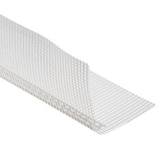 Профиль углозащитный пластиковый для непрямых углов с сеткой 100х100 мм 3 м - фото 2
