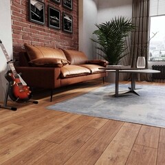 Плитка кварцвиниловая Corsa Deco Senda S300 замковая 3,069 кв.м 4 мм с микрофаской - фото 7