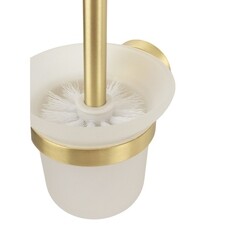 Ершик для унитаза Zenfort 23590 подвесной стекло/металл золото (102049) - фото 3