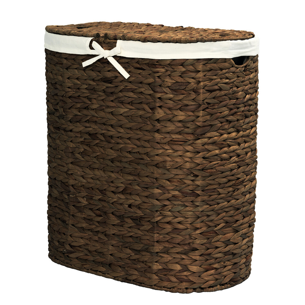 Корзина для белья WasserKraft Dill 330х580х610 мм 87,1 л темно-коричневая (WB-611-L)