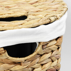 Корзина для белья WasserKraft Dill 330х580х610 мм 87,1 л светло-коричневая (WB-610-L) - фото 3