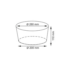 Корзина WasserKraft Donau 280х280х110 мм 5,8 л коричневая (WB-530-M) - фото 2