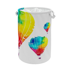 Изображение товара Корзина для белья WasserKraft Rossel 370х370х550 мм 75,2 л складная разноцветная (WB-572)