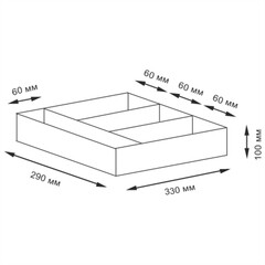 Корзина WasserKraft Neime 330х290х100 мм 7 л коричневая (WB-190-L) - фото 2
