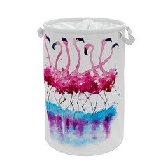 Изображение товара Корзина для белья WasserKraft Lossa 370х370х550 мм 75,2 л разноцветная (WB-811)