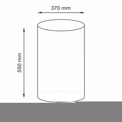 Корзина для белья WasserKraft Lossa 370х370х550 мм 75,2 л разноцветная (WB-811) - фото 3