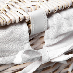 Корзина для белья WasserKraft Vils 320х320х450 мм 33,9 л белая (WB-560-M) - фото 5