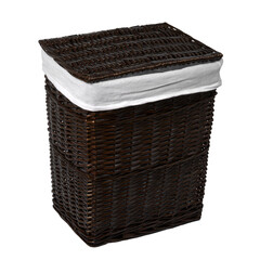 Изображение товара Корзина для белья WasserKraft Isar 410х300х480 мм 54,5 л коричневая (WB-130-M)