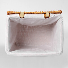 Корзина для белья WasserKraft Ammer 460х330х530 мм 77,2 л коричневая (WB-370-L) - фото 3